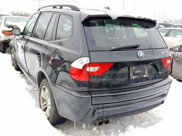 WBXPA93456WD30050 - 2006 BMW X3 3.0I BLACK photo 3