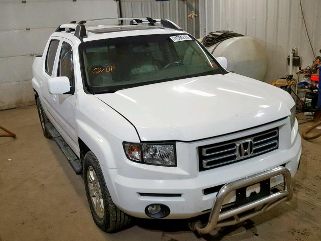 2HJYK16598H510047 - 2008 HONDA RIDGELINE WHITE photo 1