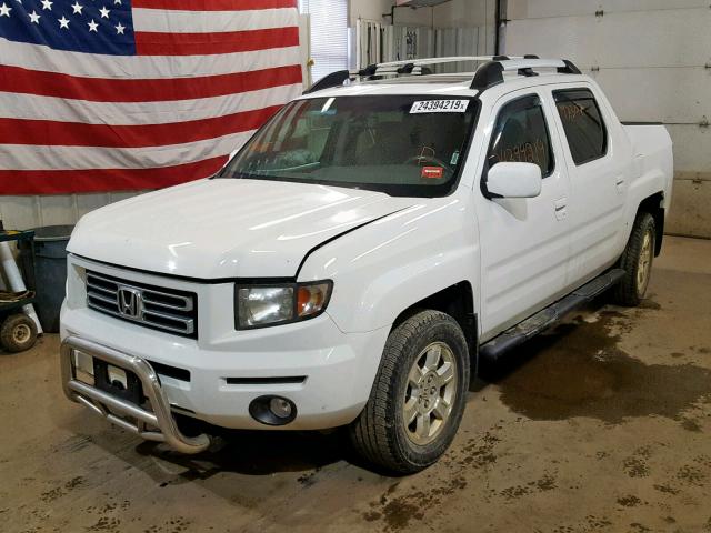 2HJYK16598H510047 - 2008 HONDA RIDGELINE WHITE photo 2