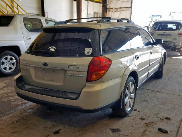 4S4BP61C567356584 - 2006 SUBARU LEGACY OUT GOLD photo 4