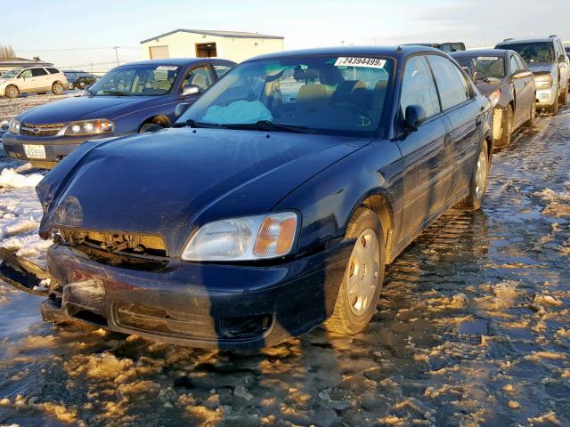 4S3BE635927201524 - 2002 SUBARU LEGACY L BLUE photo 2