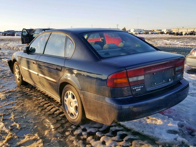 4S3BE635927201524 - 2002 SUBARU LEGACY L BLUE photo 3