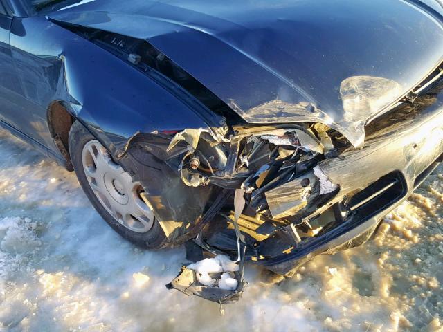 4S3BE635927201524 - 2002 SUBARU LEGACY L BLUE photo 9