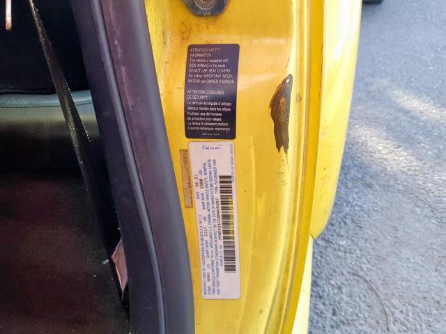 3VWCK21C02M405297 - 2002 VOLKSWAGEN NEW BEETLE Gelb Foto 10