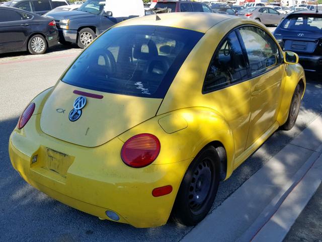3VWCK21C02M405297 - 2002 VOLKSWAGEN NEW BEETLE Gelb Foto 4