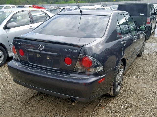 JTHBD192320056491 - 2002 LEXUS IS 300 BLACK photo 4