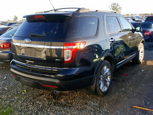 1FMHK8F82BGA18689 - 2011 FORD EXPLORER L BLACK photo 4