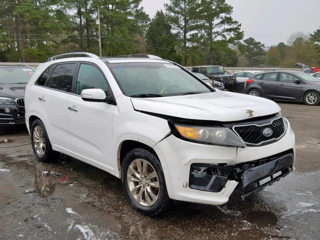 5XYKW4A25BG131050 - 2011 KIA SORENTO SX WHITE photo 1