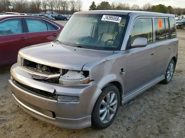 JTLKT334550189093 - 2005 TOYOTA SCION XB SILVER photo 2
