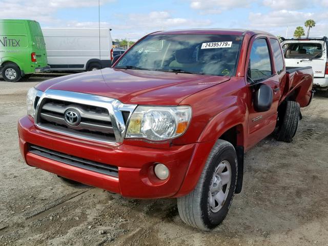 5TETU62N59Z667236 - 2009 TOYOTA TACOMA PRE RED photo 2