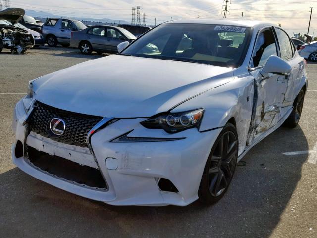 JTHBF1D23F5078162 - 2015 LEXUS IS 250 WHITE photo 2