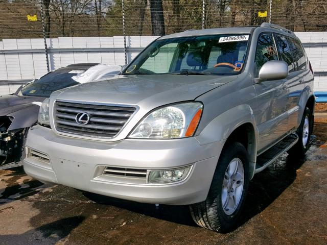 JTJBT20X930014778 - 2003 LEXUS GX 470 SILVER photo 2