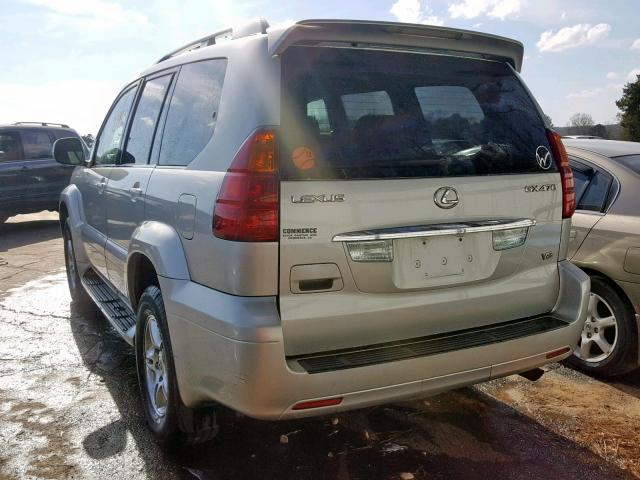 JTJBT20X930014778 - 2003 LEXUS GX 470 SILVER photo 3