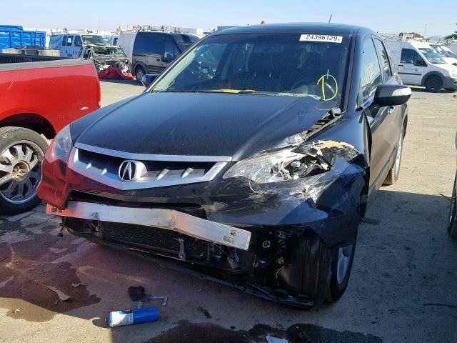 5J8TB18299A006276 - 2009 ACURA RDX BLACK photo 2