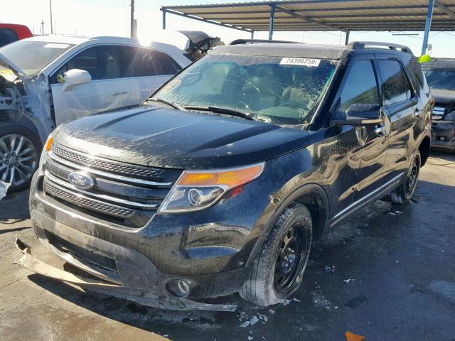 1FMHK7F89BGA31899 - 2011 FORD EXPLORER L BLACK photo 2