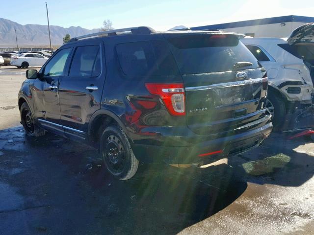 1FMHK7F89BGA31899 - 2011 FORD EXPLORER L BLACK photo 3