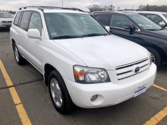 Jteep21a760166962 2006 Toyota Highlander White Price History History Of Past Auctions Prices And Bids History Of Salvage And Used Vehicles