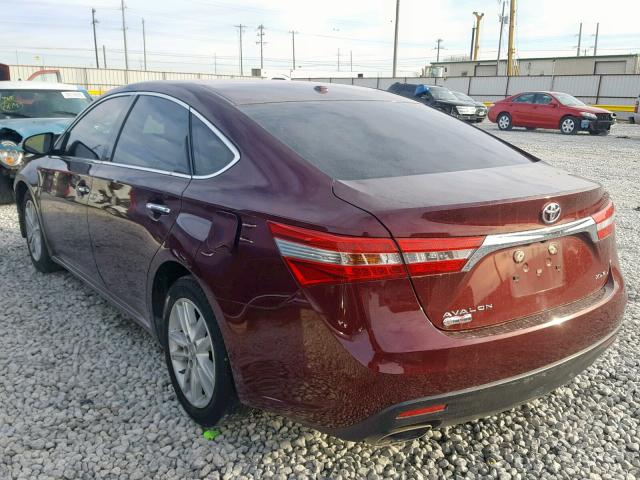 4T1BK1EB6FU145379 - 2015 TOYOTA AVALON XLE BURGUNDY photo 3
