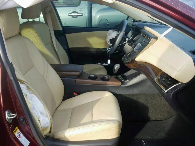 4T1BK1EB6FU145379 - 2015 TOYOTA AVALON XLE BURGUNDY photo 5