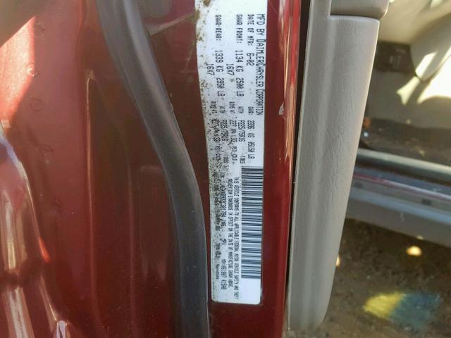 1J4GX48S32C301784 - 2002 JEEP GRAND CHER RED photo 10