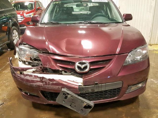 JM1BK323171756615 - 2007 MAZDA 3 S PURPLE photo 9