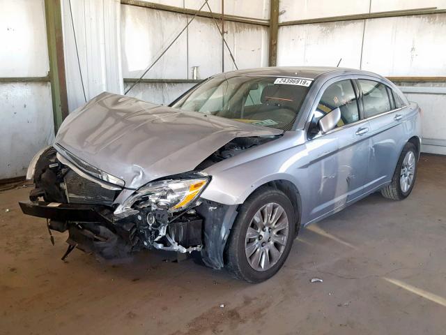 1C3CCBAB5EN211385 - 2014 CHRYSLER 200 LX SILVER photo 2