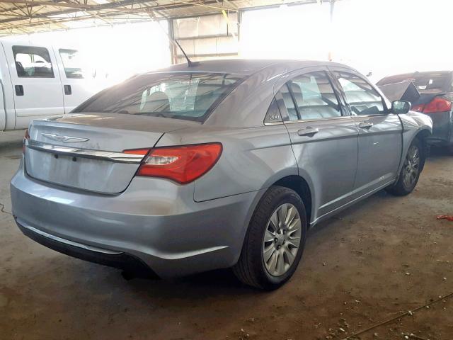 1C3CCBAB5EN211385 - 2014 CHRYSLER 200 LX SILVER photo 4