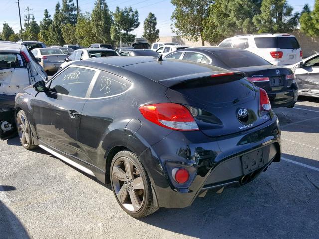 KMHTC6AE3FU225933 - 2015 HYUNDAI VELOSTER T BLACK photo 3