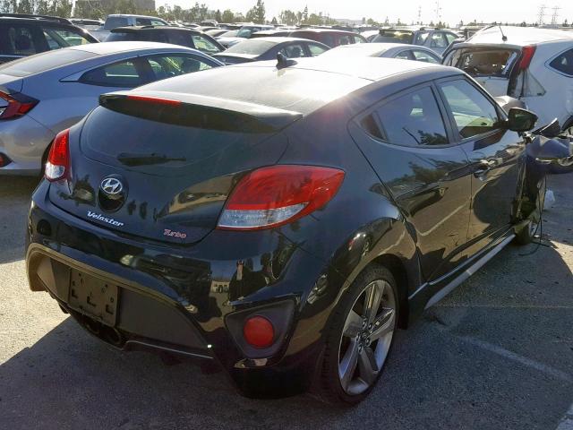 KMHTC6AE3FU225933 - 2015 HYUNDAI VELOSTER T BLACK photo 4