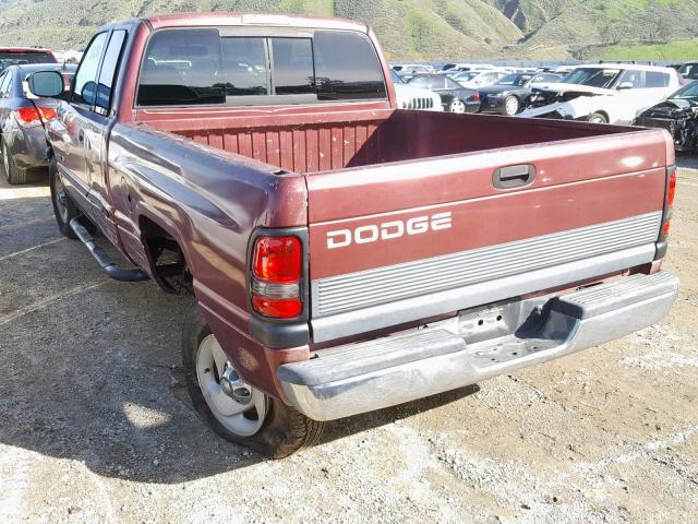 3B7HC13Z61G182066 - 2001 DODGE RAM 1500 MAROON photo 3