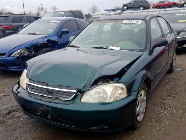 2HGEJ6615XH519803 - 1999 HONDA CIVIC BASE 绿色 照片 2