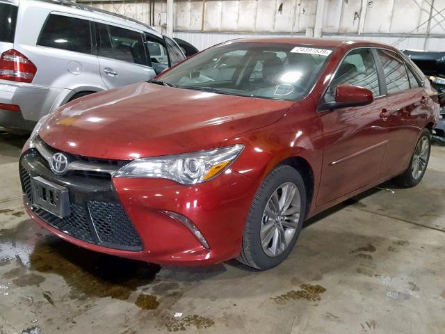 4T1BF1FK4HU649449 - 2017 TOYOTA CAMRY LE RED photo 2