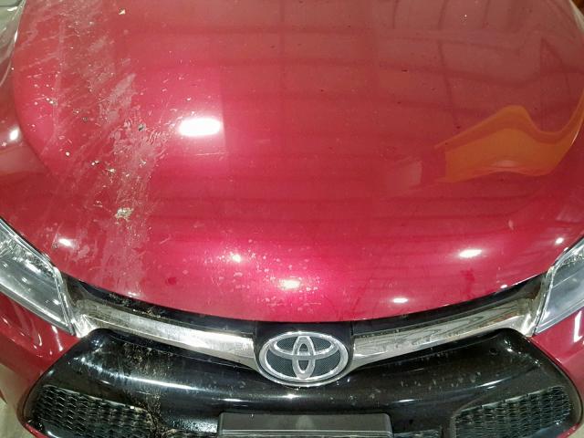 4T1BF1FK4HU649449 - 2017 TOYOTA CAMRY LE RED photo 7
