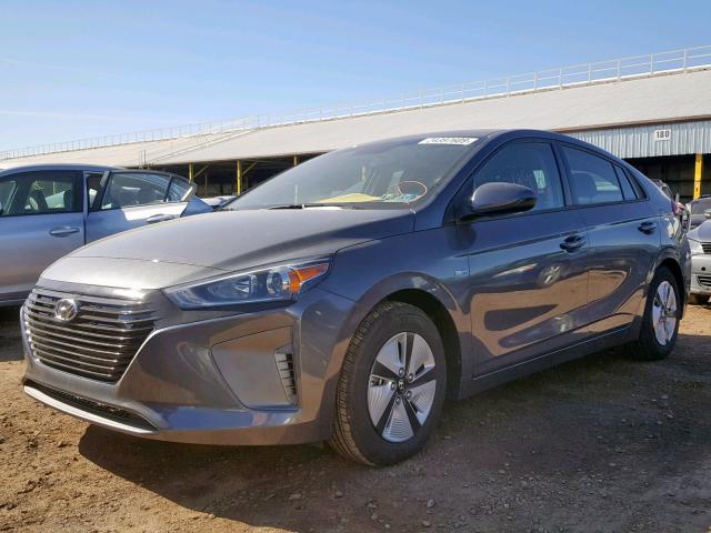 KMHC65LC9JU087269 - 2018 HYUNDAI IONIQ BLUE GRAY photo 2