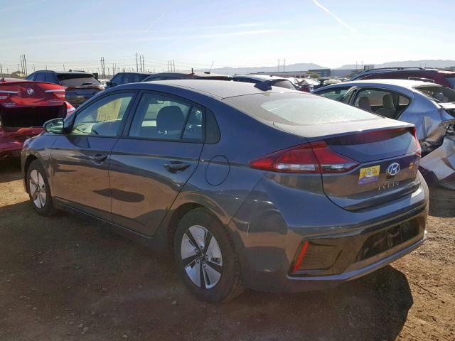 KMHC65LC9JU087269 - 2018 HYUNDAI IONIQ BLUE GRAY photo 3