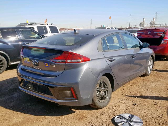 KMHC65LC9JU087269 - 2018 HYUNDAI IONIQ BLUE GRAY photo 4