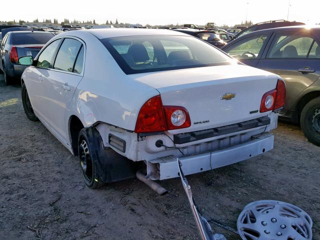 1G1ZA5E00AF290399 - 2010 CHEVROLET MALIBU LS WHITE photo 3