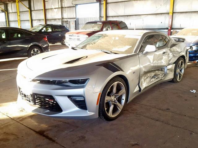 1G1FF1R74H0194762 - 2017 CHEVROLET CAMARO SS SILVER photo 2