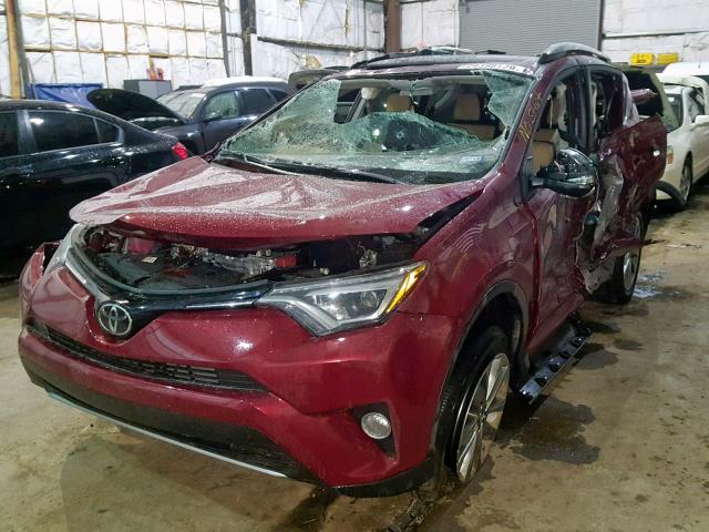 JTMDFREV8JD249620 - 2018 TOYOTA RAV4 LIMIT MAROON photo 2