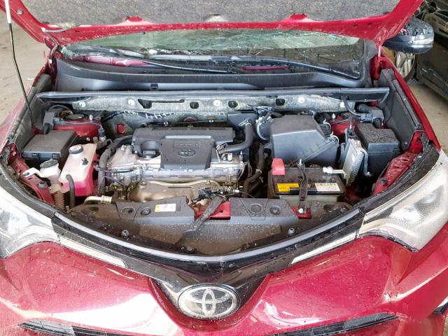 JTMDFREV8JD249620 - 2018 TOYOTA RAV4 LIMIT MAROON photo 7