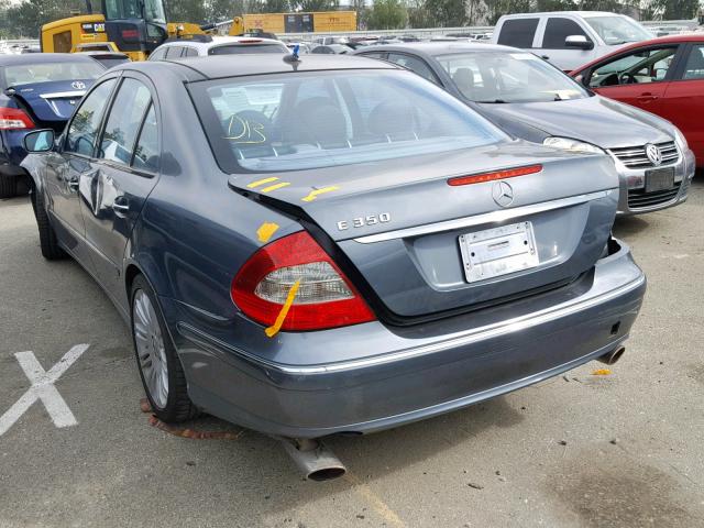 WDBUF56X08B191581 - 2008 MERCEDES-BENZ E 350 GRAY photo 3