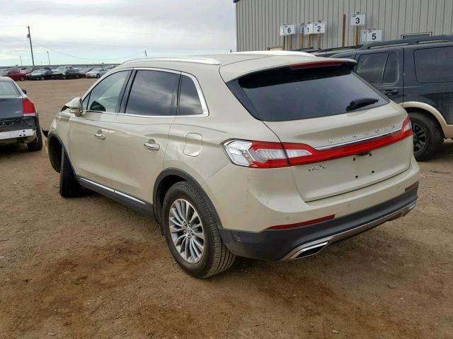 2LMTJ6KR6GBL30307 - 2016 LINCOLN MKX SELECT WHITE photo 3