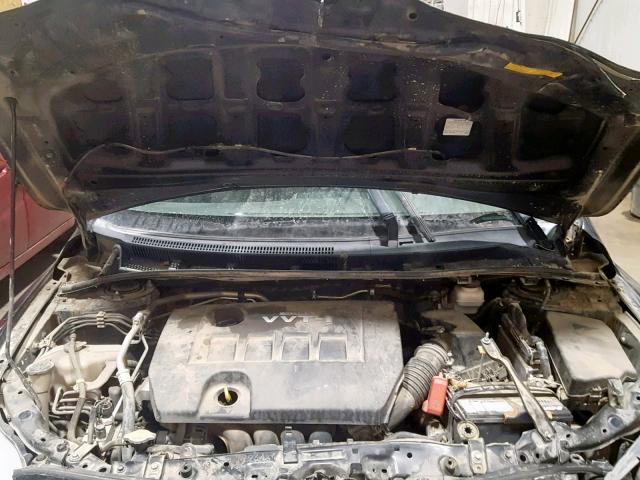 2T1BU4EE2AC399459 - 2010 TOYOTA COROLLA BA BLACK photo 7