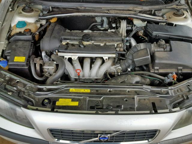 YV1RS61T642324927 - 2004 VOLVO S60 SILVER photo 7