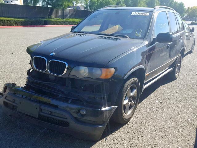 5UXFA53562LP49672 - 2002 BMW X5 3.0I BLACK photo 2