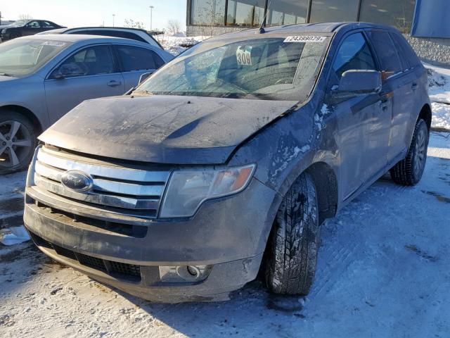 2FMDK3JC7ABA24569 - 2010 FORD EDGE SEL GRAY photo 2