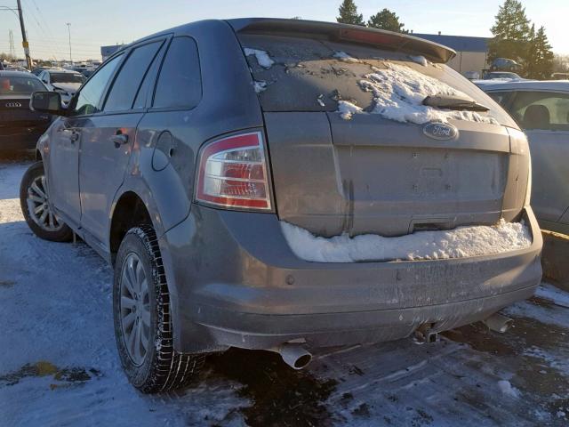 2FMDK3JC7ABA24569 - 2010 FORD EDGE SEL GRAY photo 3