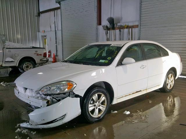 2G1WF5E37C1115351 - 2012 CHEVROLET IMPALA LS WHITE photo 2