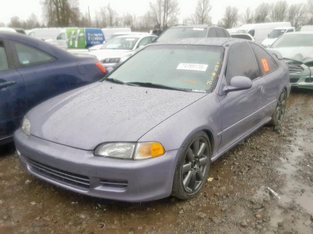 2HGEJ2127SH514944 - 1995 HONDA CIVIC DX GRAY photo 2