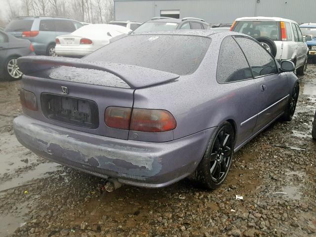 2HGEJ2127SH514944 - 1995 HONDA CIVIC DX GRAY photo 4